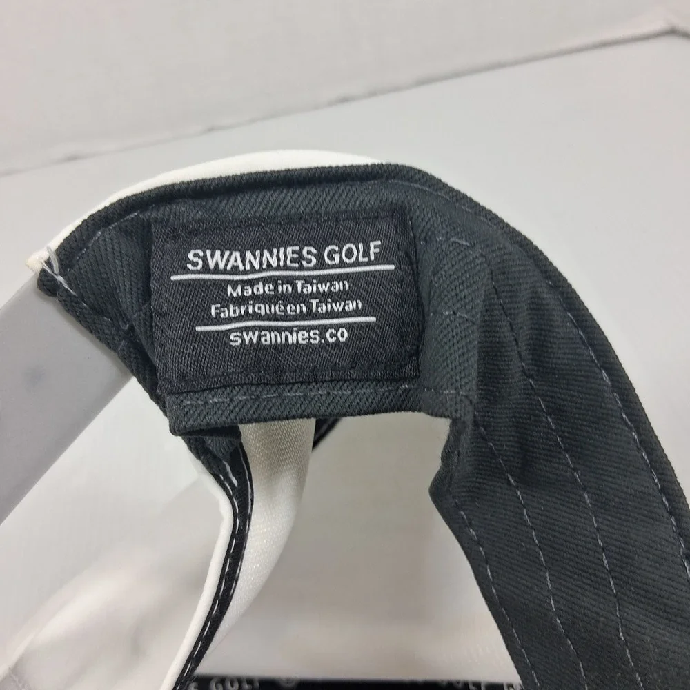 Swannies Golf Kiva Dunes White Performance Snapback Hat Cap Mens Alabama Resort